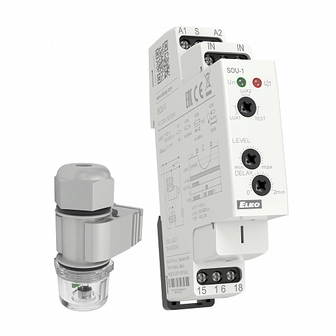 Сумеречное реле SOU-1 + фотодатчик SKS